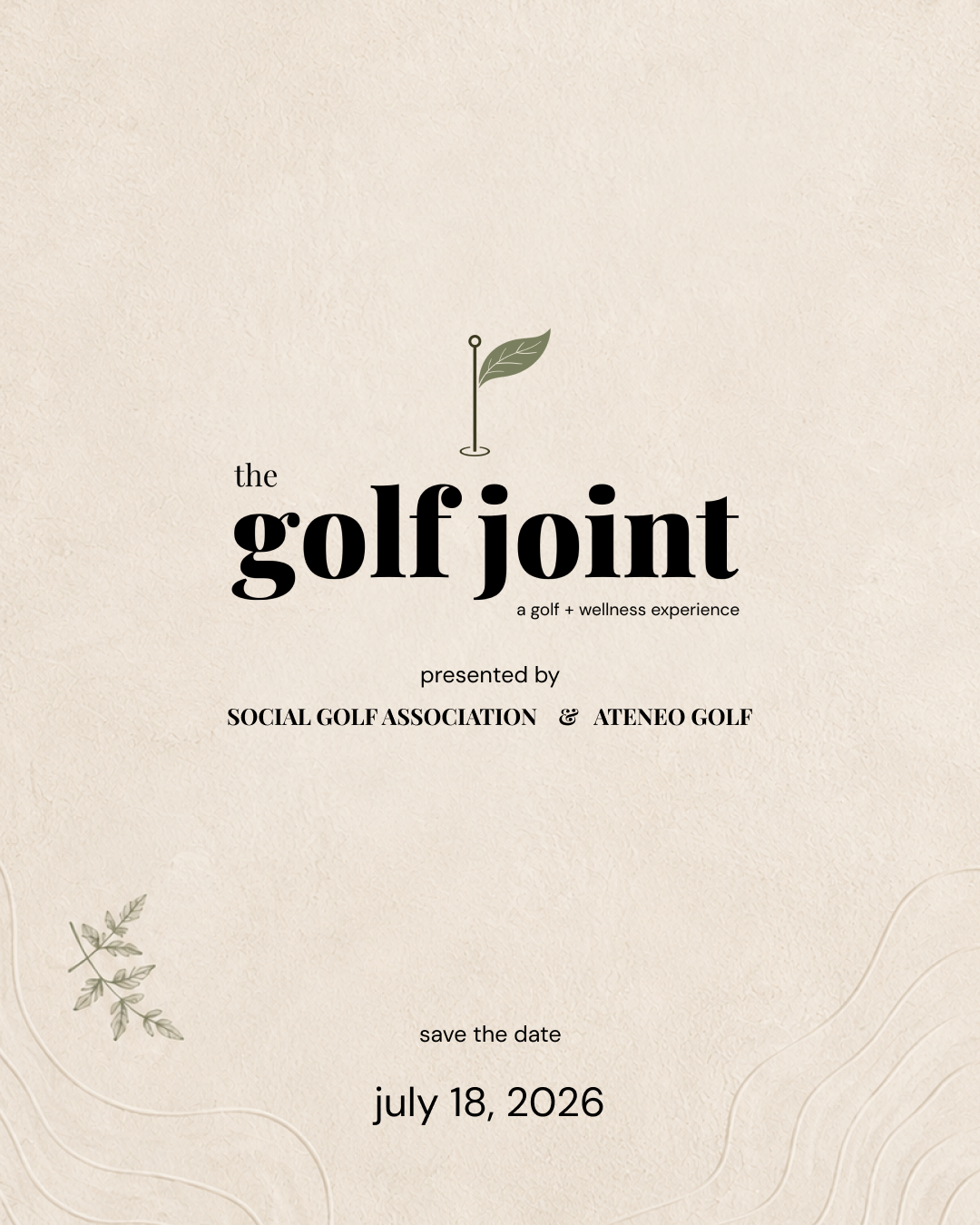 The Golf Joint Event Flyer